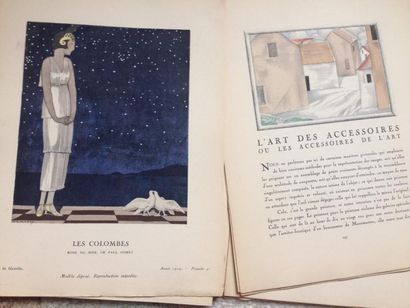 null LA GAZETTE DU BON TON, ART, MODES ET CHRONIQUE Exemplaire du n°8 d'Avril 1924,...