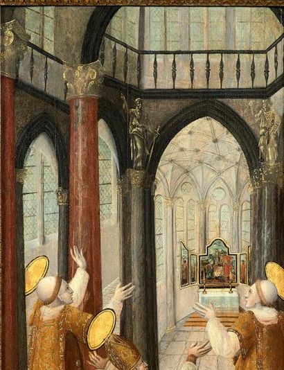 Ecole du NORD de la FRANCE vers 1520 *Quatre scènes de l'histoire de la fondation...