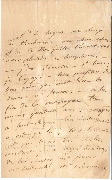 Charles-Maurice de talleyrand L.A., [1813 ?], à Charlotte de TALLEYRAND; 2 pages...