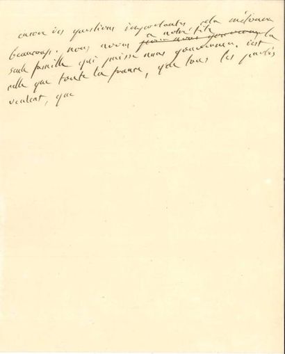 Charles-Maurice de talleyrand P.A. (fragment), [1815 ?]; un quart de page in-4.
Note...