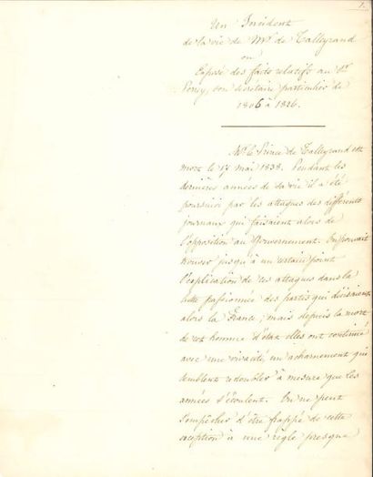 Adolphe de BACOURT (1801-1865) Diplomate, secrétaire d'ambassade de Talleyrand à...