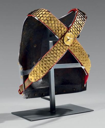 null * Rare demie-cuirasse d'officier de gardes du corps du Roi de Westphalie, Jérôme...