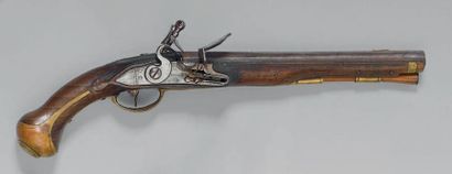 null Pistolet de cavalerie à silex modèle 1733 de fabrication liégeoise, canon à...