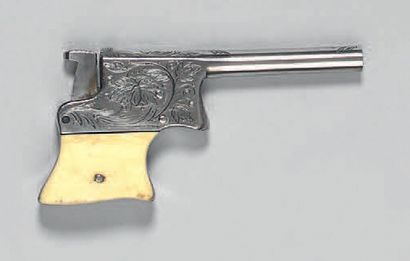 null Petit pistolet à un coup, calibre 22, bosquette, genre “Remington Vest Pocket”,...