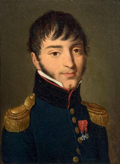 Louis Léopold BOILLY *Suiveur, huile sur toile: Portrait d'un officier supérieur...