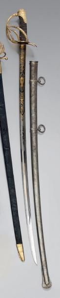 null Très beau sabre d'officier supérieur de gardes du corps du Roi modèle de luxe...