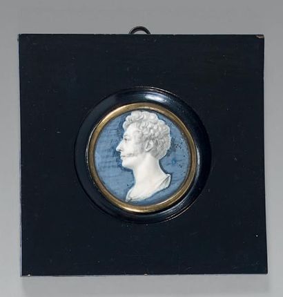 Pierre-Joseph Sauvage dit “Piat Sauvage” (Tournai 1744/1818) Miniature ronde sur...