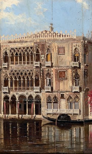 Attribué à Antonieta BRANDEIS (1849 - 1920) L'église de la Salute à Venise
Le Palazzo...