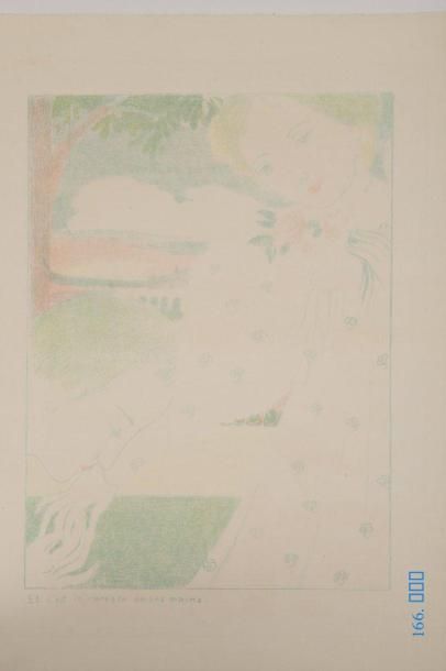 Maurice DENIS (1870-1943) 
Et c'est la caresse de ses mains, huitième planche de...