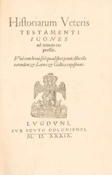 null [HOLBEIN]
Historiarum Veteris Testamenti icones ad uiuum expressae. Lugduni,...
