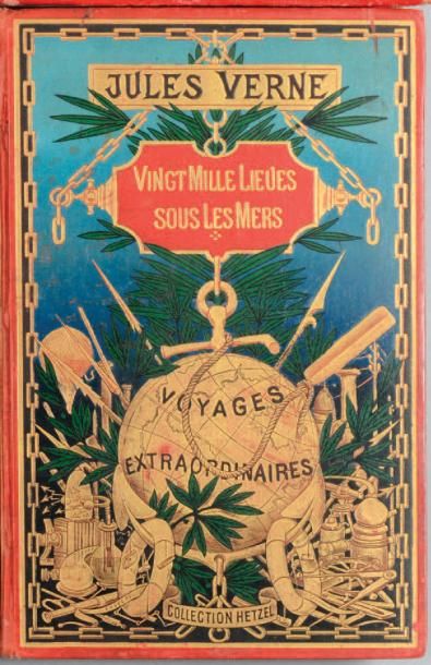 VERNE (Jules) Vingt mille lieues sous les mers. Paris, Bibliothèque d'Éducation et...