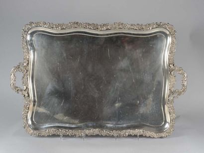 null Plateau en argent par Adolf Sperr, St Petersbourg, vers 1844. Rectangulaire,...