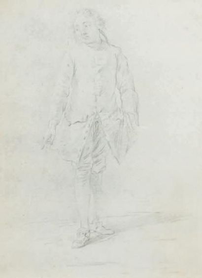 JACQUES PHILIPPE LEBAS (PARIS 1707 - 1783) Un homme en habit
Pierre noire
Au verso,...