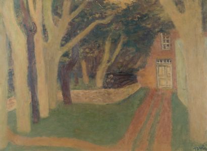 Maurice Louis SAVIN (1894 - 1973) L'entrée de la maison
Huile sur toile, signée en...