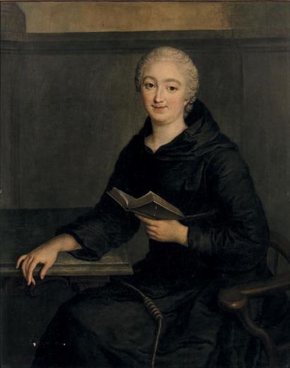Attribué à Marianne LOIR (1715 - 1769) Portrait d'une religieuse
Toile 100,5 x 81,5...