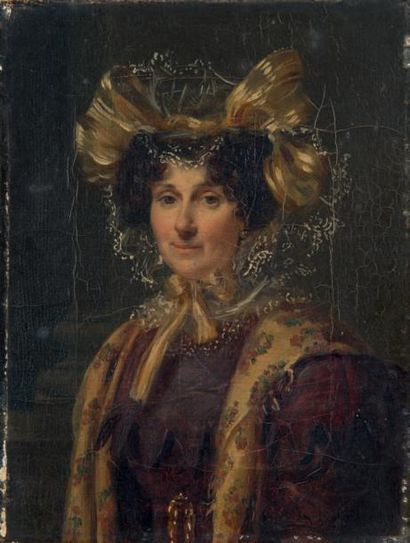 Michel Martin DROLLING (Paris 1789 - 1851) Portrait de femme au chapeau
Sur sa toile...