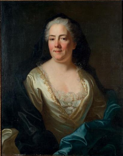 Ecole Française du XVIIIème siècle, entourage de Hyacinthe RIGAUD Portrait de femme...