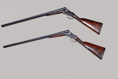 null Paire de fusils de chasse à platines J. PURDEY & SONS cal. 12.65 (n° 13702 et...