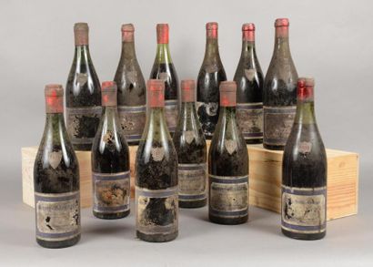 null 12 bouteilles GEVREY-CHAMBERTIN Besnard Frères (ets, eta, ett; 1959, 1 TLB,...