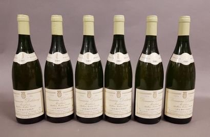 null 6 bouteilles MONTLOUIS «Les Batisses, Moêlleux», Deletang 1989 (2 TLB, 1 LB)...
