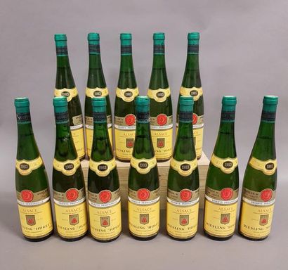 null 12 bouteilles RIESLING «Réserve Personnelle», Hugel 1983 (9 TLB, 3 LB)