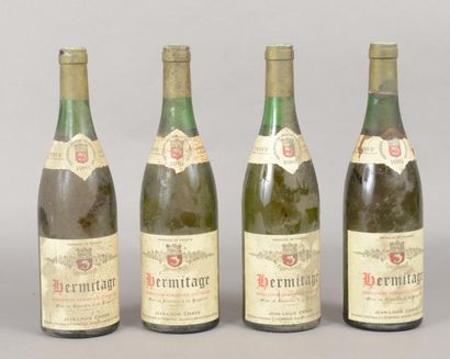 null 3 bouteilles HERMITAGE Jean-Louis Chave 1981 (blanc, coul évoluée, TLB, es &...