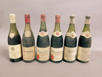 null Ensemble de 6 bouteilles 1 bouteille MERCUREY Dupard Ainé 1966 (es, LB) 2 bouteilles...