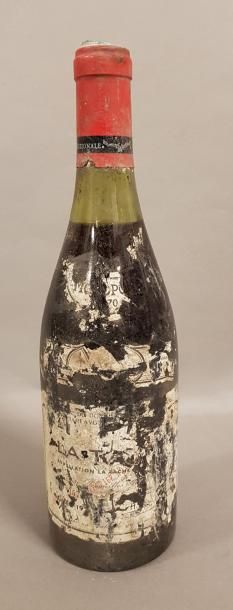 null 1 bouteille LA TACHE, DRC 1970 (ét. en lambeaux, LB)