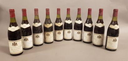 null 10 bouteilles GEVREY-CHAMBERTIN «Les Fontenys», Joseph Roty 1982 (els, LB)