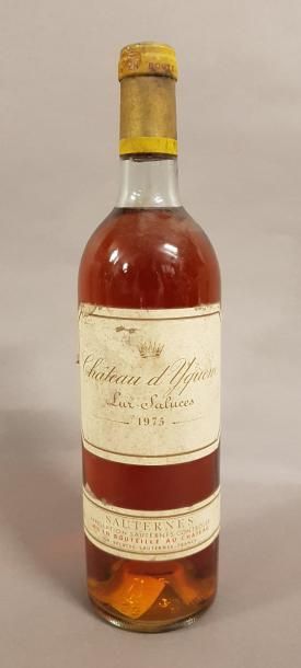 null 1 bouteille CH. D'YQUEM, 1° Grand cru Supérieur Sauternes 1975 (es, et; LB)