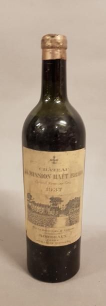 null 1 bouteille CH. MISSION-HAUT-BRION, Pessac-Léognan 1937 (B, etla, caps la)