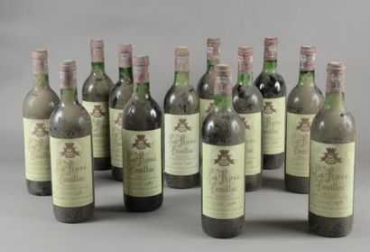 null 12 bouteilles LA ROSE PAUILLAC, Pauillac (6 de 1985, es; 6 de 1978, 2 TLB, 4...
