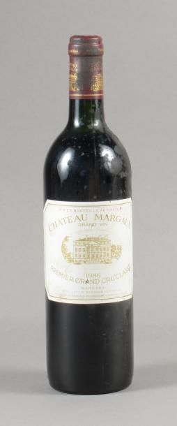 null 1 bouteille CH. MARGAUX, 1° cru Margaux 1986 (et, MB)