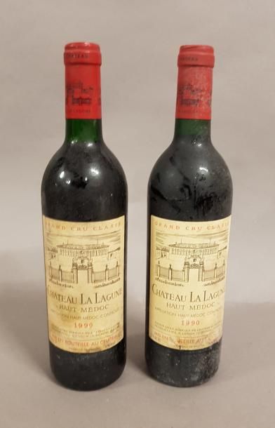 null 2 bouteilles CH. LA LAGUNE, 3° cru Haut-Médoc 1990 (ett)