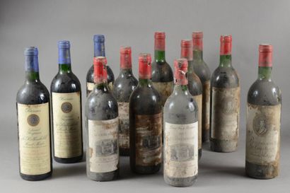 null Ensemble de 12 bouteilles 3 bouteilles EDMOND BENJAMIN DE ROTHSCHILD, Haut-Médoc...