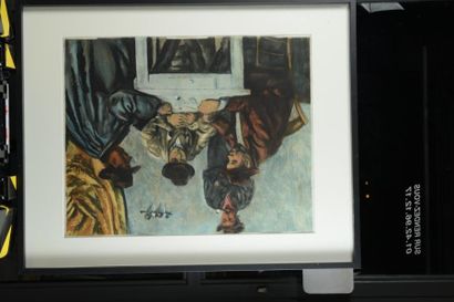 null 146 Jacques VILLON (1875 – 1963)
Les joueurs de carte d’après Cézanne.
Aquatinte...