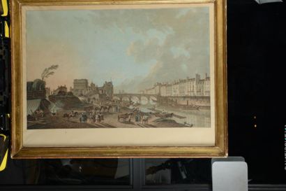 null 63 Charles – Melchior DESCOURTIS (1753 – 1820)
Vue du Port Saint Louis du bord...