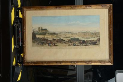 null 82 Jacques RIGAUD (1681 – 1754)
Autre vue particulière de Paris depuis Notre-Dame...