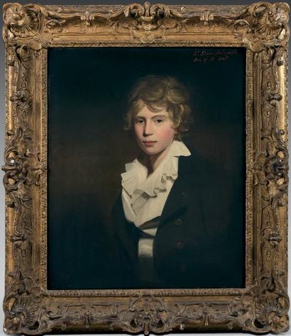 Ecole ANGLAISE du début du XIXème siècle 
Portrait présumé du révérend Stair Dalrymple,...