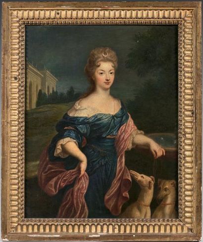 Ecole HOLLANDAISE du XVIIIème siècle, suiveur de Caspar NETSCHER Portrait de femme...