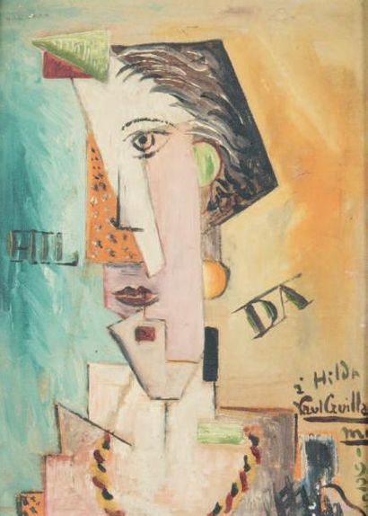 Paul GUILLAUME (1893 - 1934) Hilda, 1929
Huile sur carton toilé, signée, datée et...