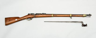 null Mousqueton de gendarmerie modèle 1874 - 80, canon bleui, numéroté : "8361",...