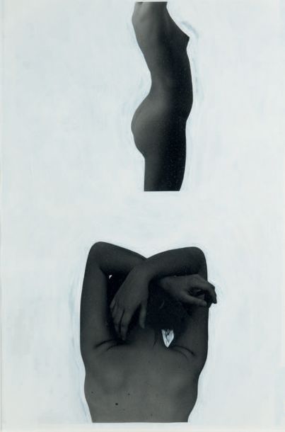 Alexandre DELAY (Né en 1941) Delphine Z, 1996
Deux peintures à l'acrylique sur photographies...