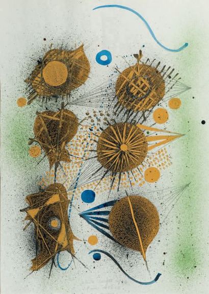 Christo COETZEE (1929 - 2001) Sans titre, 1964
Treize techniques mixtes sur papier,...