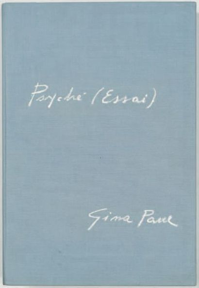 GINA PANE (1939 - 1990) Psyché (Essai), 24 janvier 1974
Rodolphe Stadler, Paris....