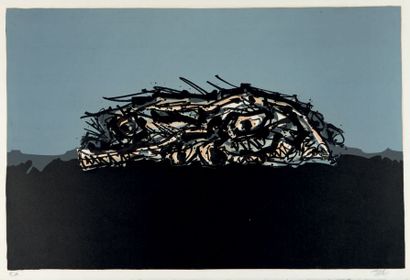 Antonio SAURA (1930 - 1998) Retrato imaginario de Goya, 1969
Sept lithographies en...