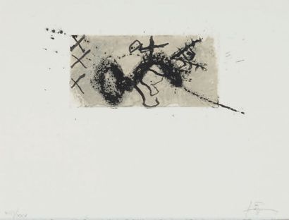 ANTONI TAPIES (1923 - 2012) Grafisme, 2000
Gravure au carborundum, eau-forte, aquatinte...