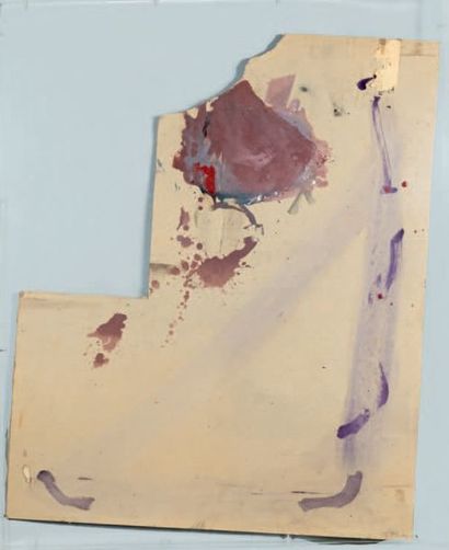 ANTONI TAPIES (1923 - 2012) Sans titre, 1963
Peinture et collage sur carton découpé...