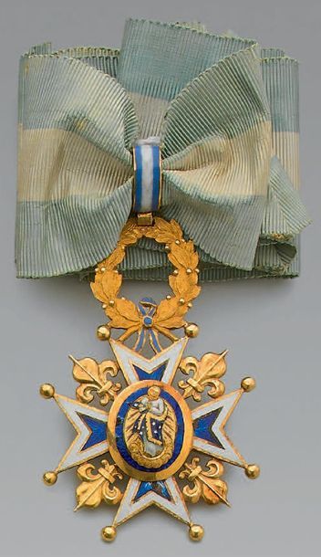 null Croix de commandeur de l'ordre de Charles III en or, émaillée, couronne fixe,...