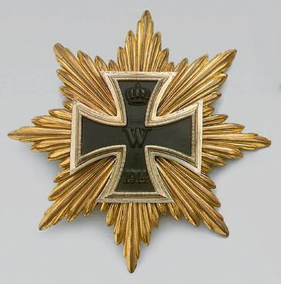 null Plaque de grand-croix de l'ordre de la Croix de Fer modèle de 1914, centre:...